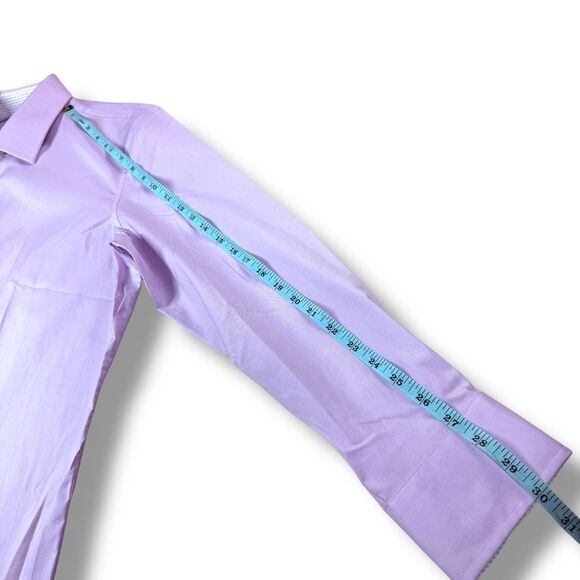 The Mens Store Dress Shirt Size 16.5 32/33 Slim Fit Stretch Button Down in Lilac - Picture 9 of 10